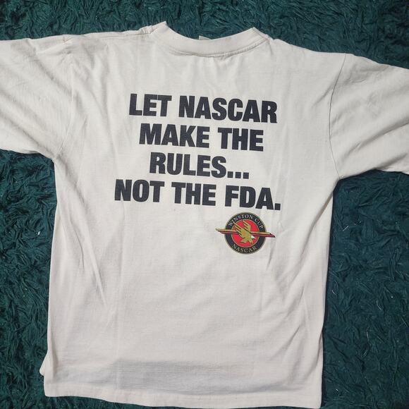 Vintage 1995 NASCAR Winston Cup “Let NASCAR Make the Rules” Tee USA Made XL - Picture 2 of 7